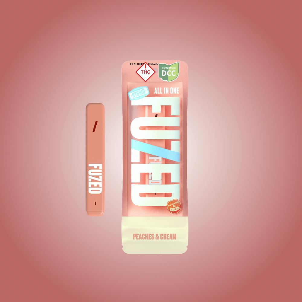 Fuzed | Peaches & Cream | Hybrid | 1g Disposable
