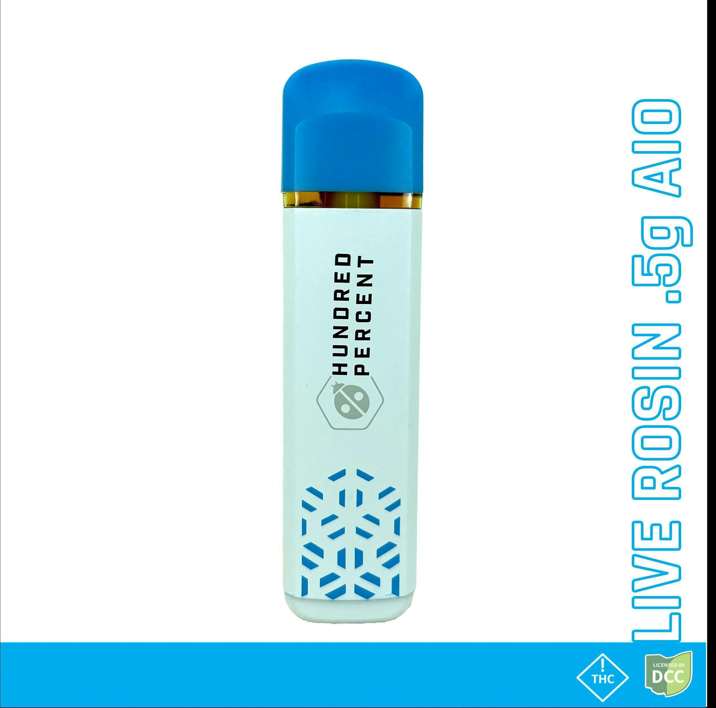 Hundred Percent Labs | Funk Mountain | Sativa/Hybrid | .5g Live Rosin Disposable