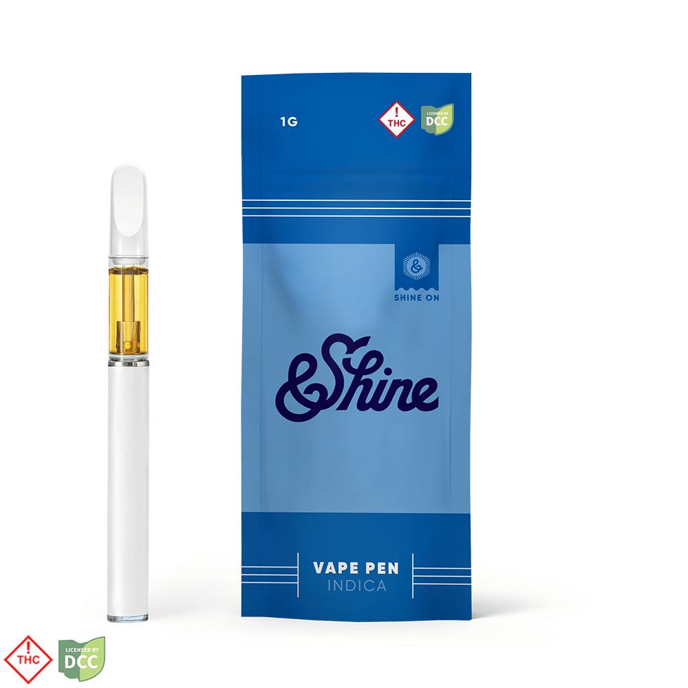 &Shine | Vanilla Cake | Indica | 1g Disposable