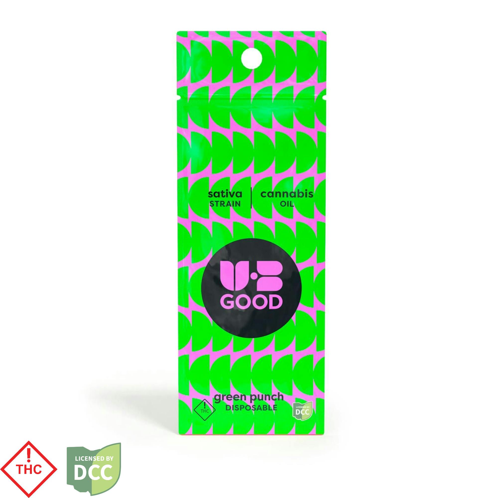 UB Good | Green Punch | Sativa | .5g Disposable