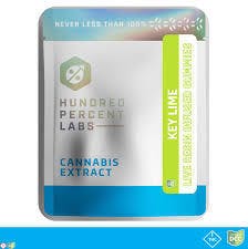 Hundred Percent Labs | Key Lime Live Resin Gummies | Hybrid | 115mg 11pc