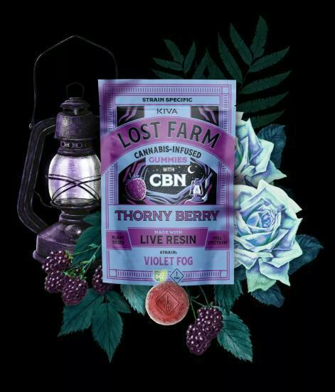 Lost Farm | Thorny Berry Live Resin Gummies | Indica | 1:1 THC:CBD | 100mg 10 pcs