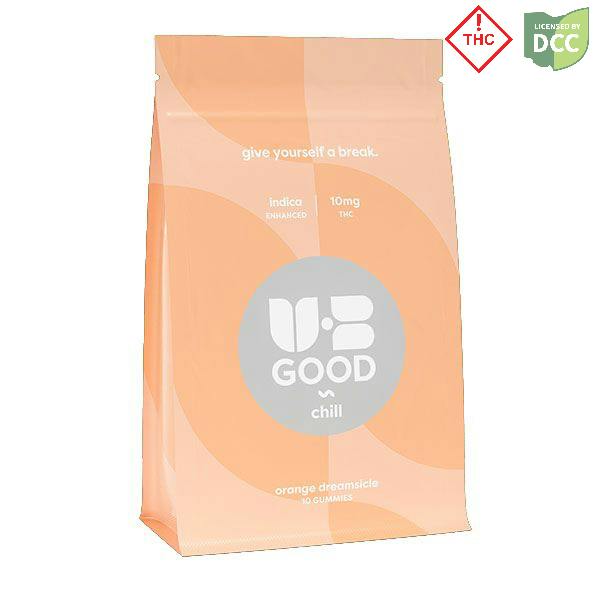 UB Good | Orange Dreamsicle Indica Gummies | Indica | 100mg 10pc