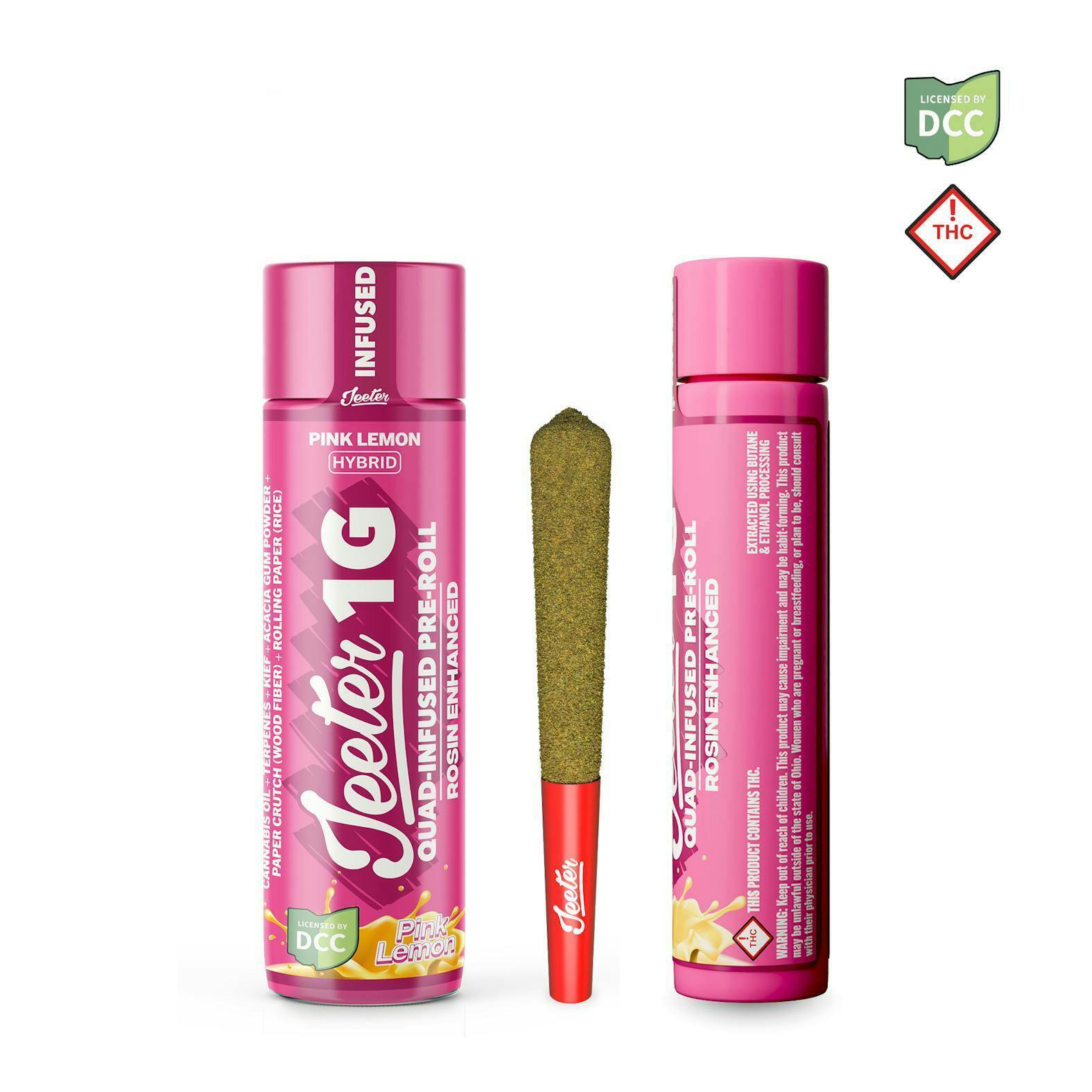 Jeeter | Pink Lemon Hybrid | Infused Pre-roll 1g