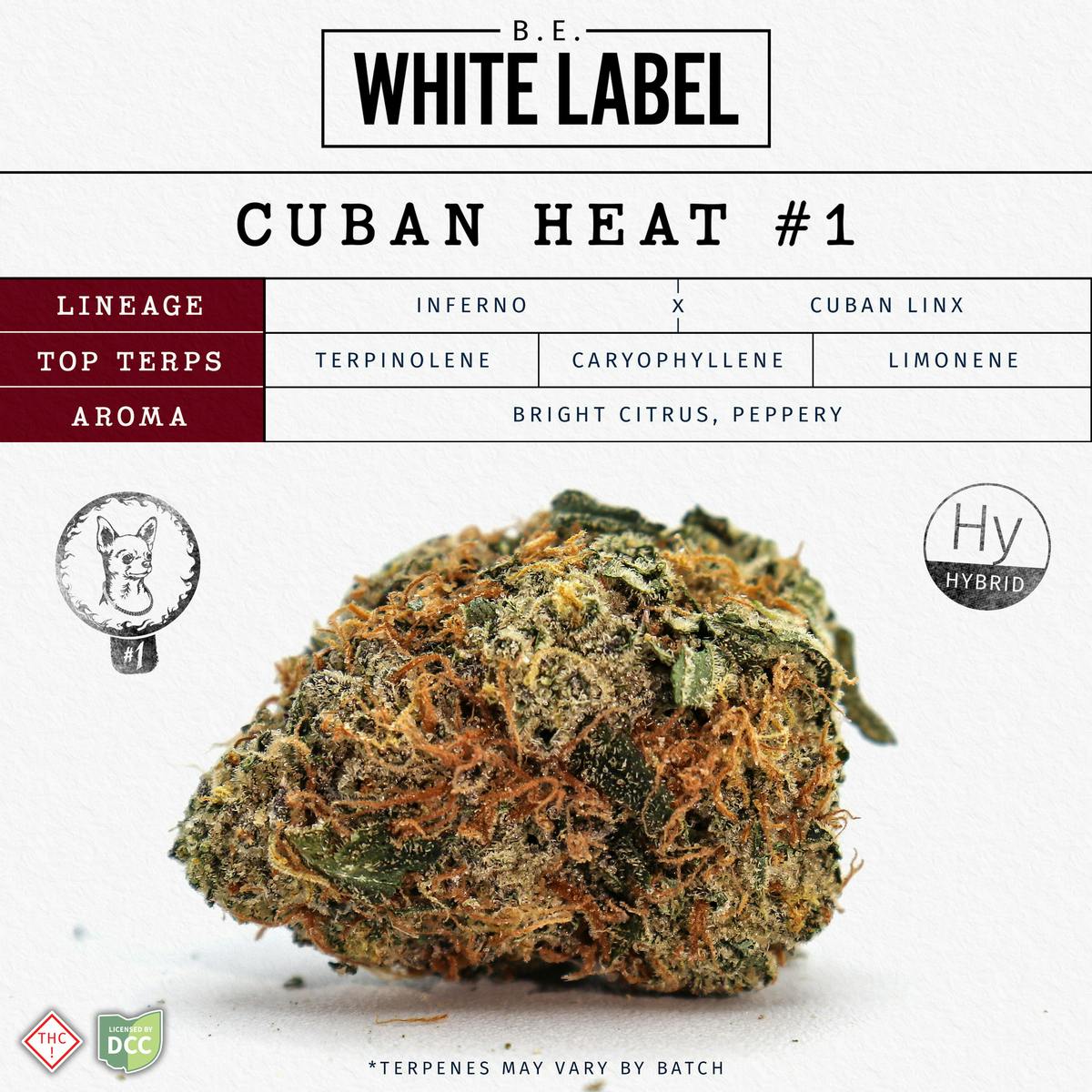 B.E. White Label | Cuban Heat Hybrid | 2.83g