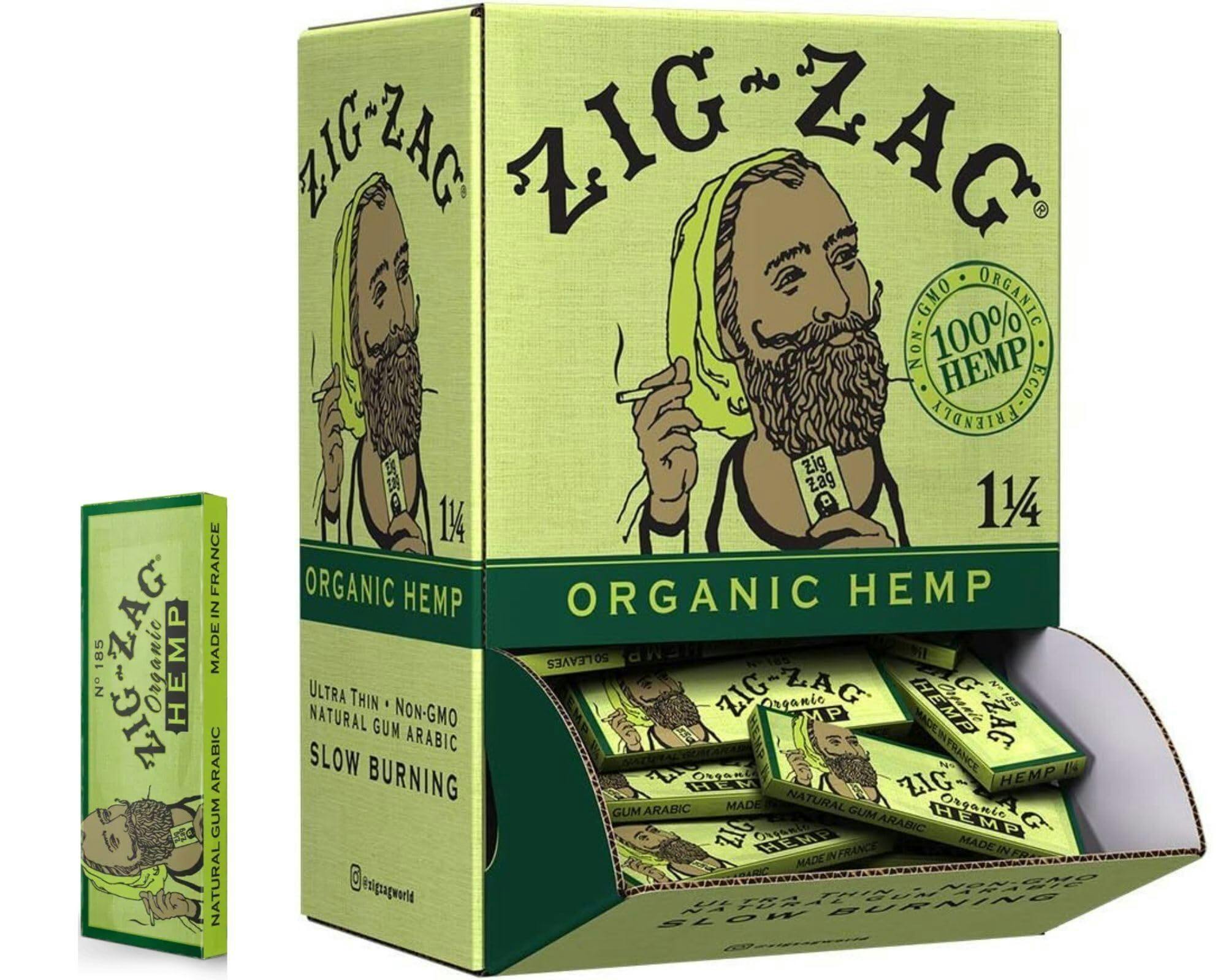 Zig-Zag - Organic Hemp Papers, 1 1/4 50 ct