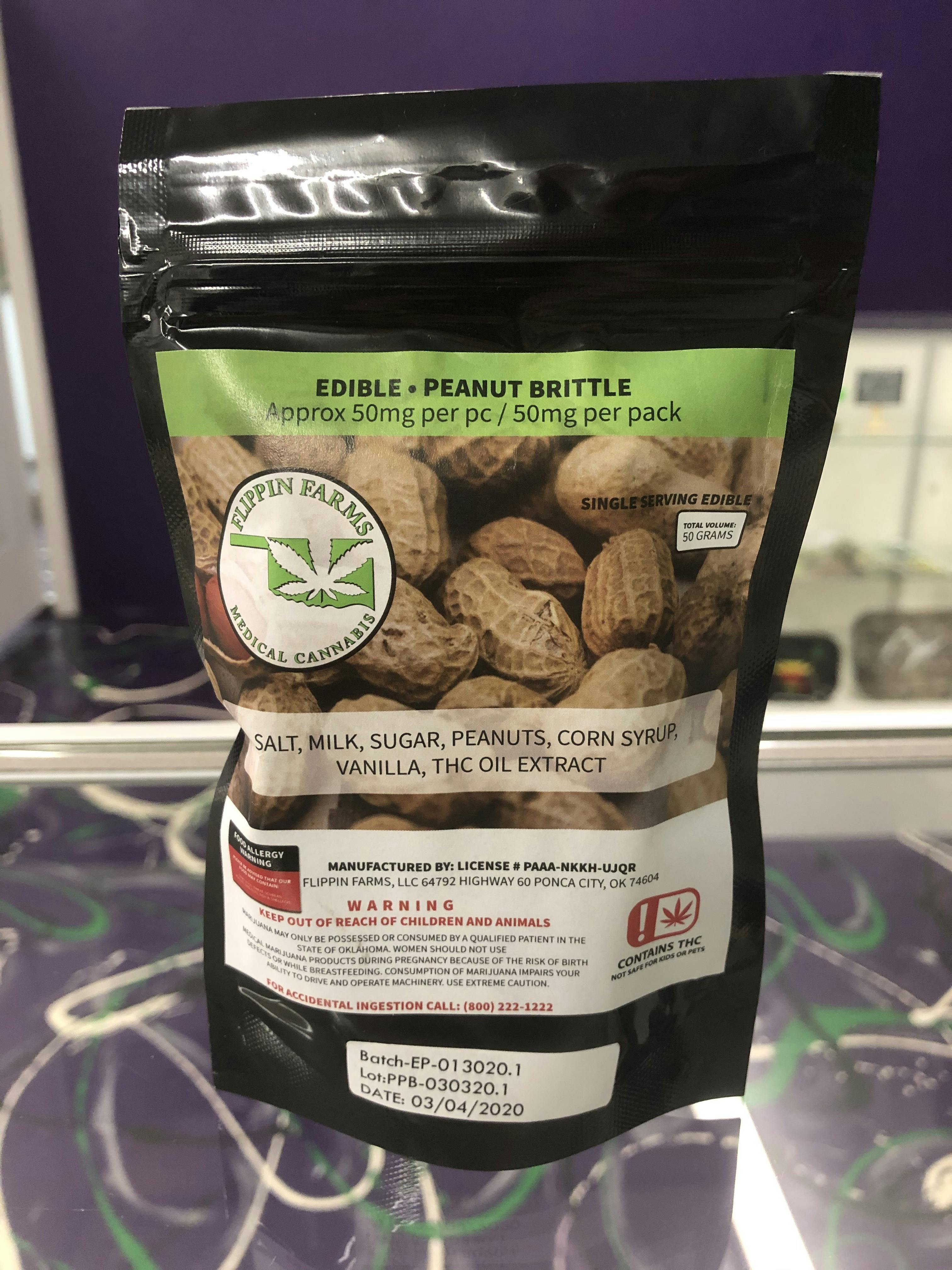 Flippin Farms 50mg Peanut Brittle