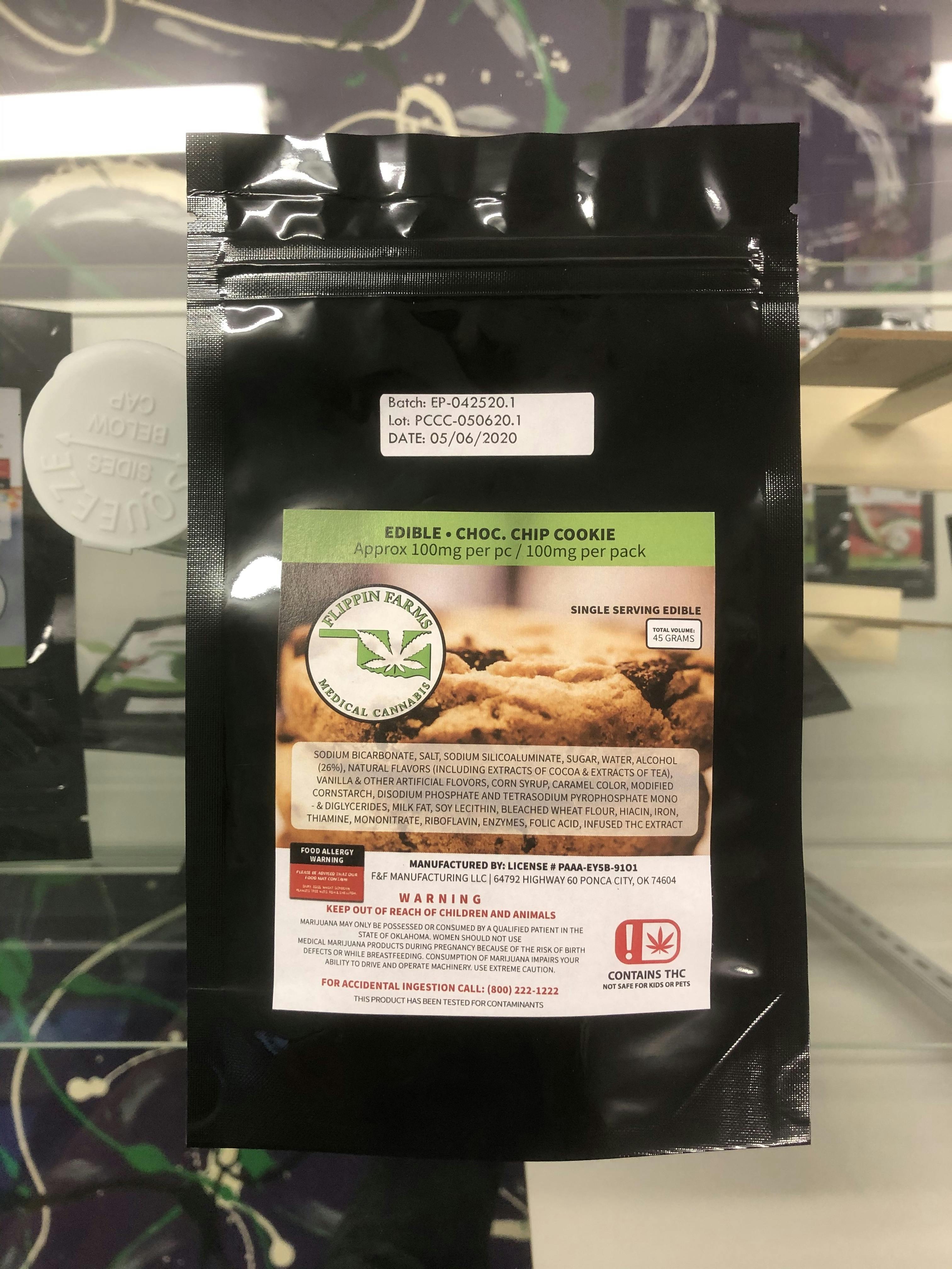 Flippin Farms 100mg Chocolate Chip Cookie