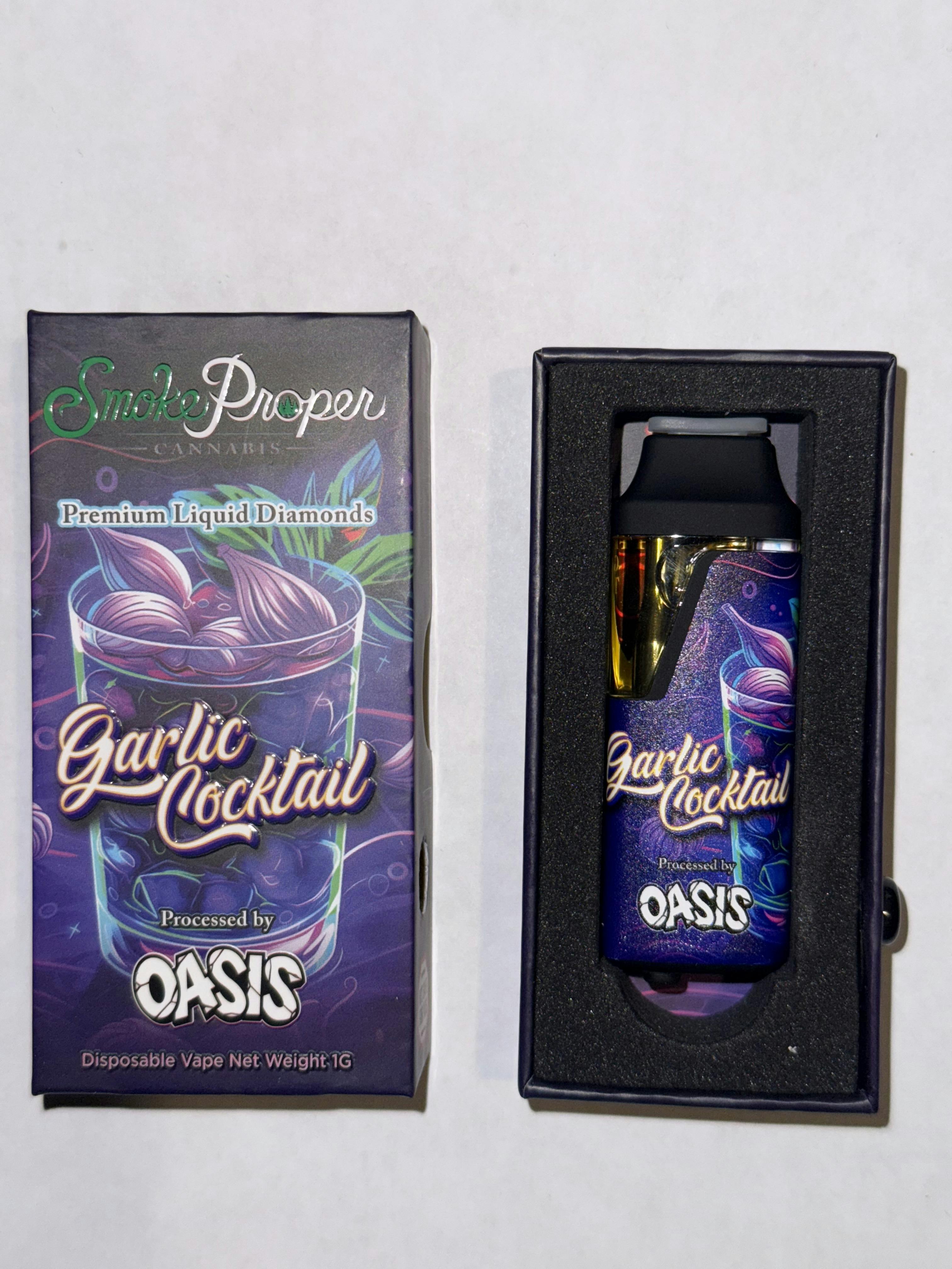 1g Cured Diamonds Dispo- Garlic Cocktail (Smoke Proper)