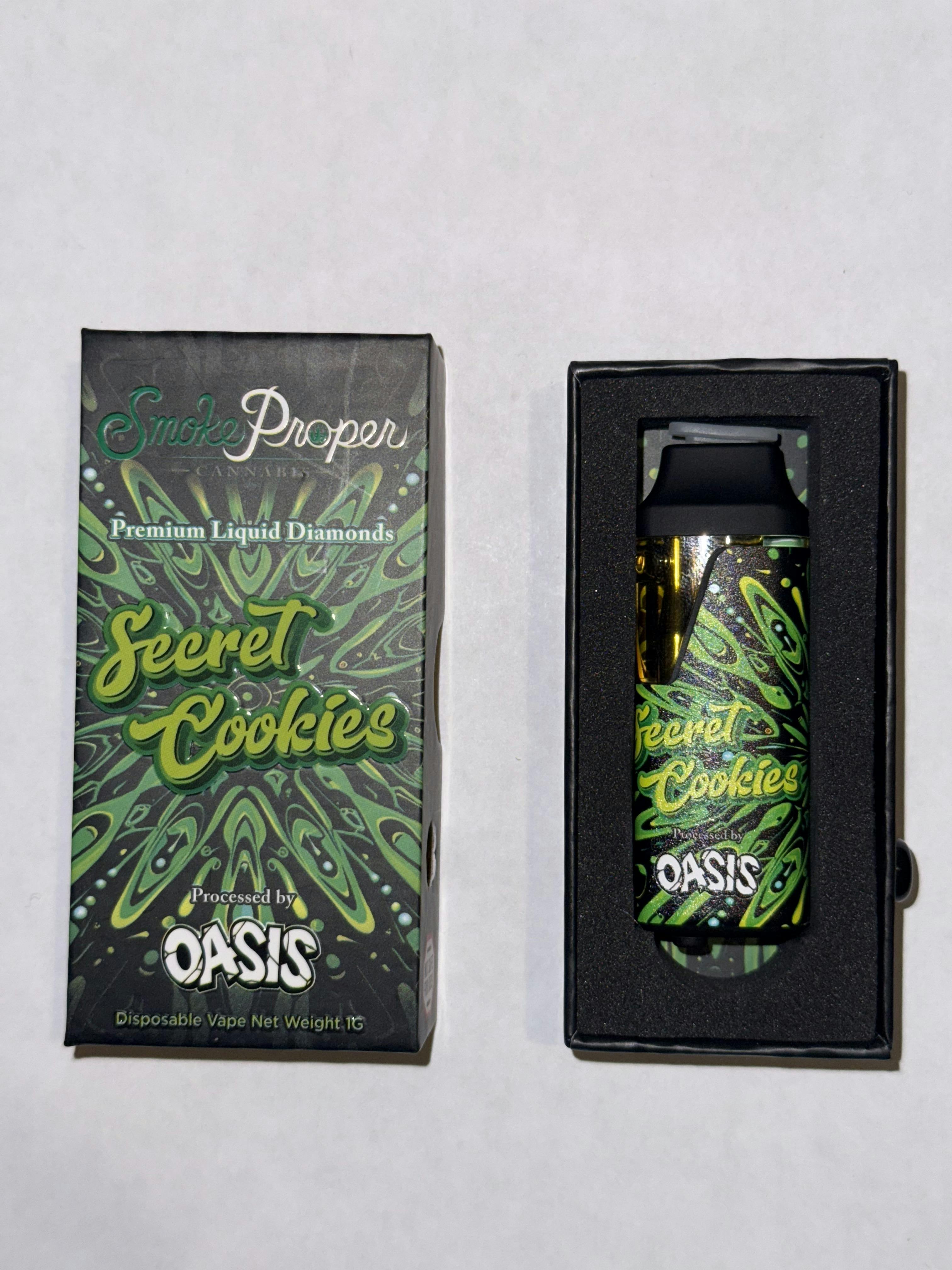 1g Cured Diamonds Dispo- Secret Cookies (Smoke Proper)
