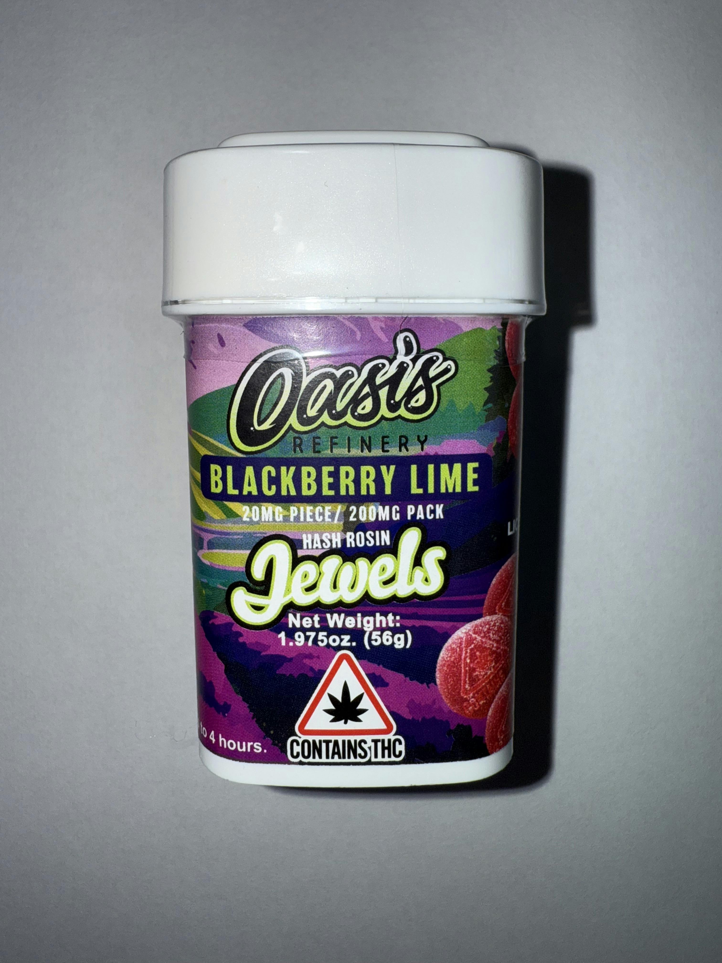 200mg Hash Rosin Gummies- BlackBerry Lime (Oasis Refinery)