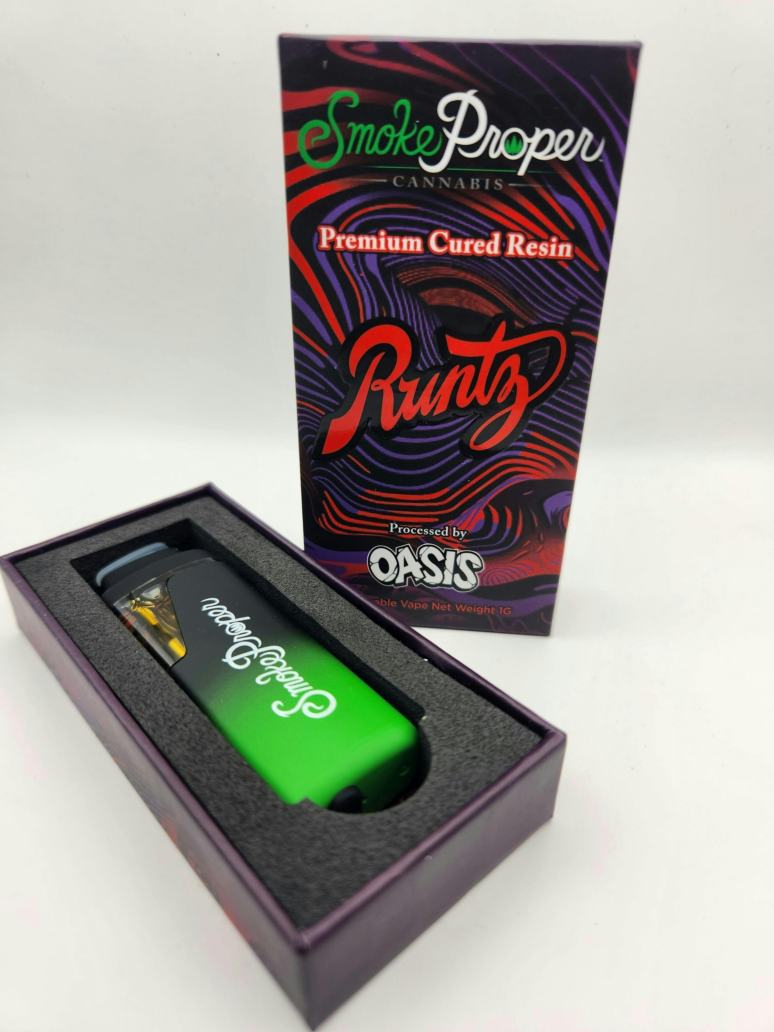 1g Cured Diamonds Dispo- Runtz (Smoke Proper)