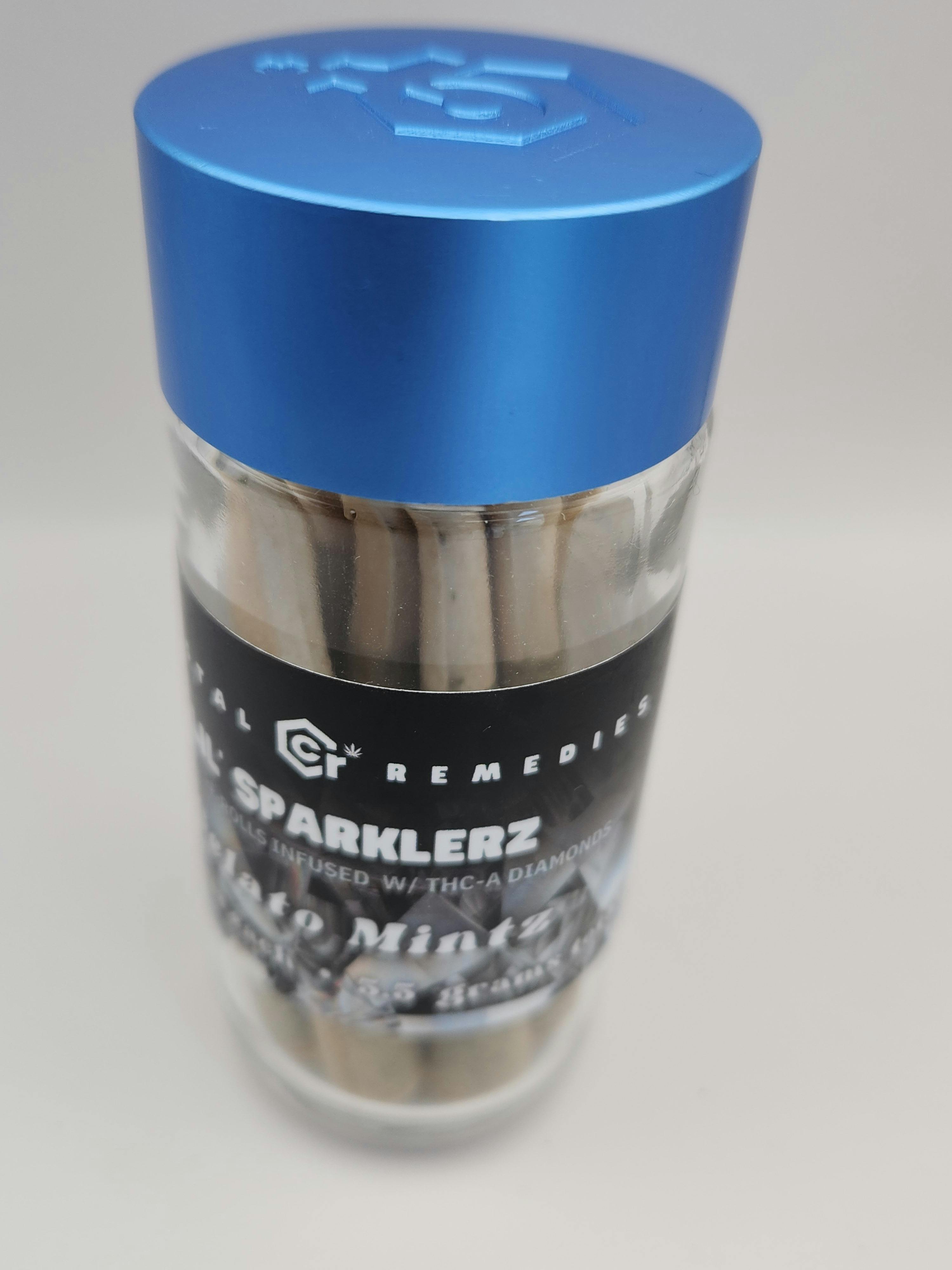 Gelato Mintz | .55g Little Sparklerz | THCA Infused | 10 Pack Jar | Hybrid | Coastal Remedies