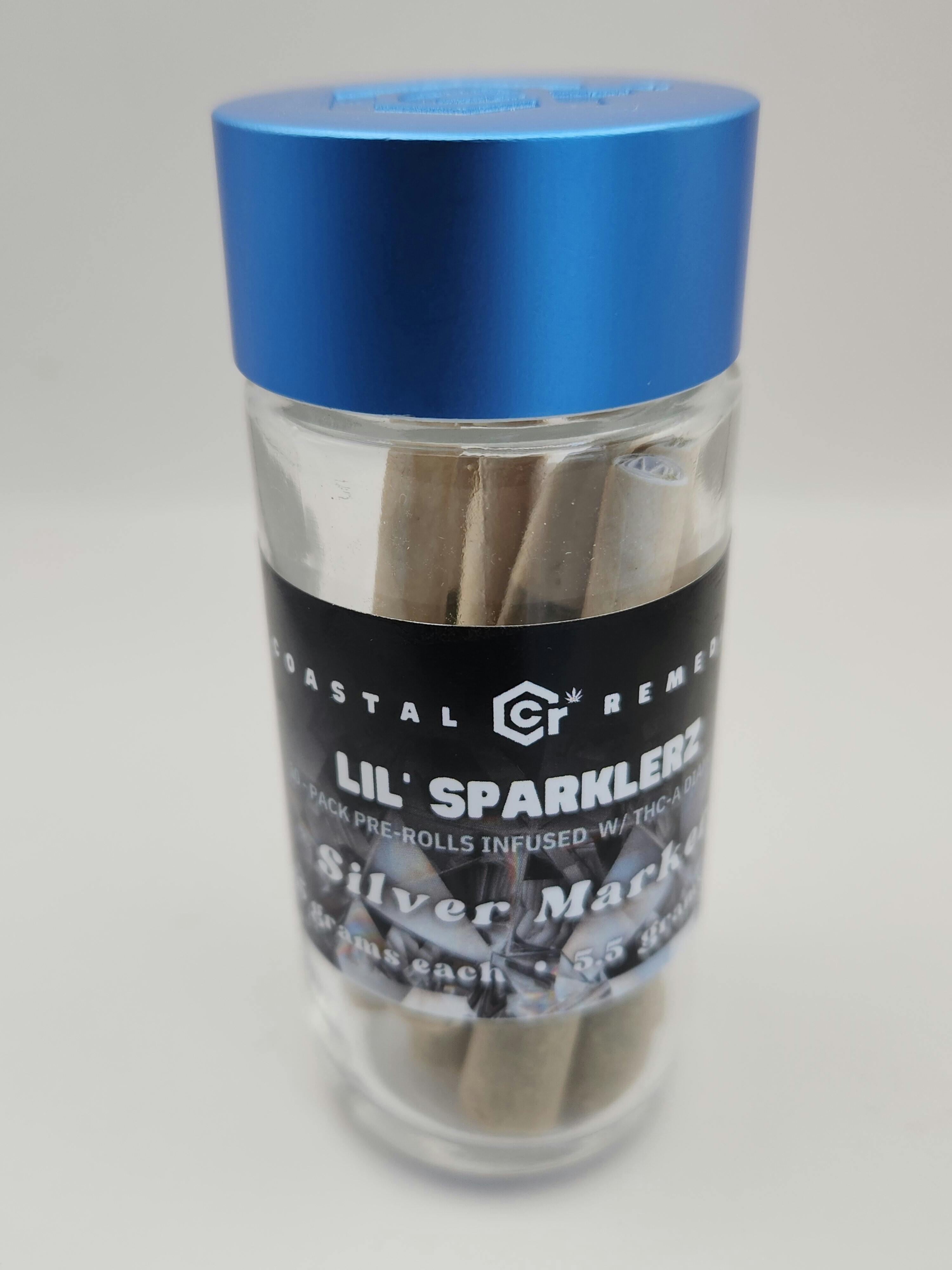 Silver Marker | .55g Little Sparklerz | THCA Infused | 10 Pack Jar | Sativa | Coastal Remedies