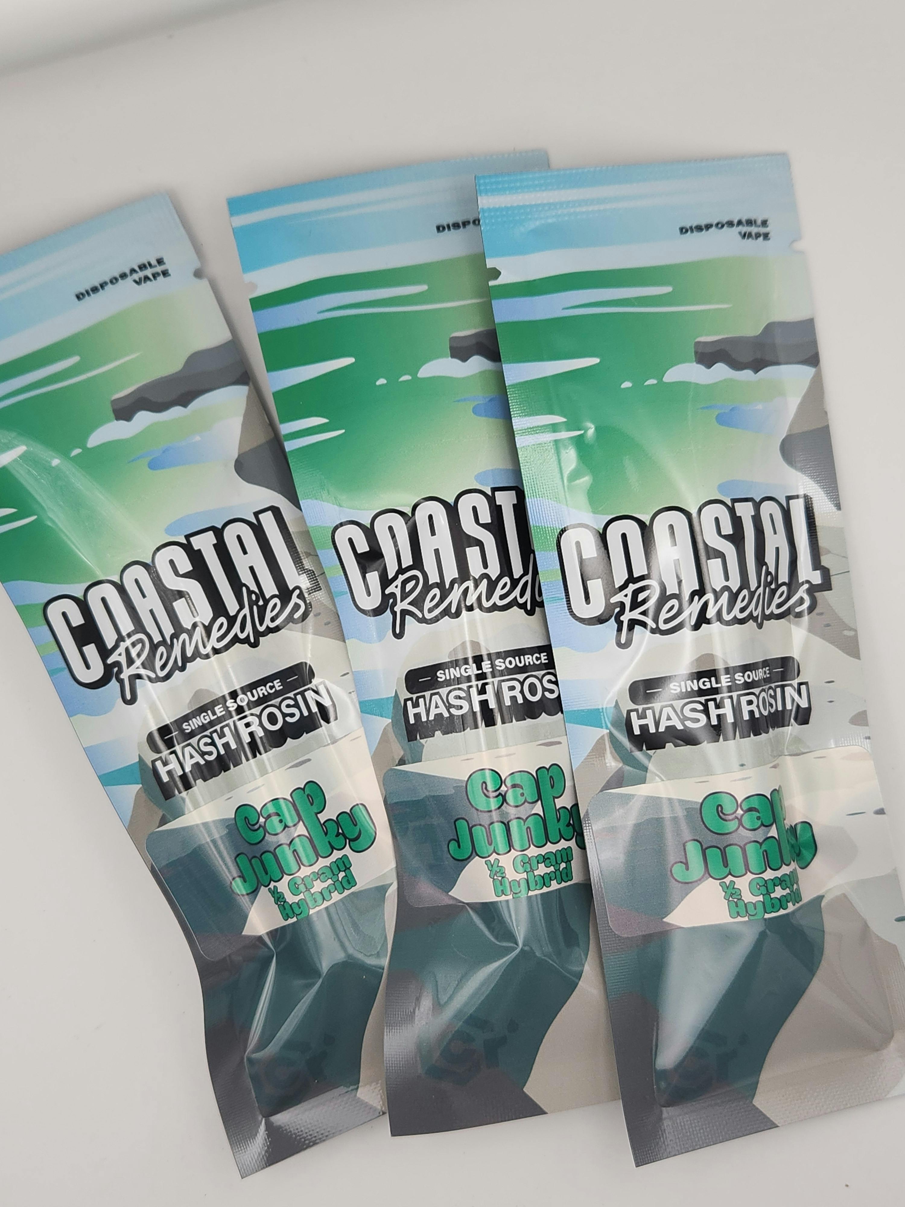 .5g Hash Rosin Dispo- Cap Junky (Hybrid) (Coastal Remedies)