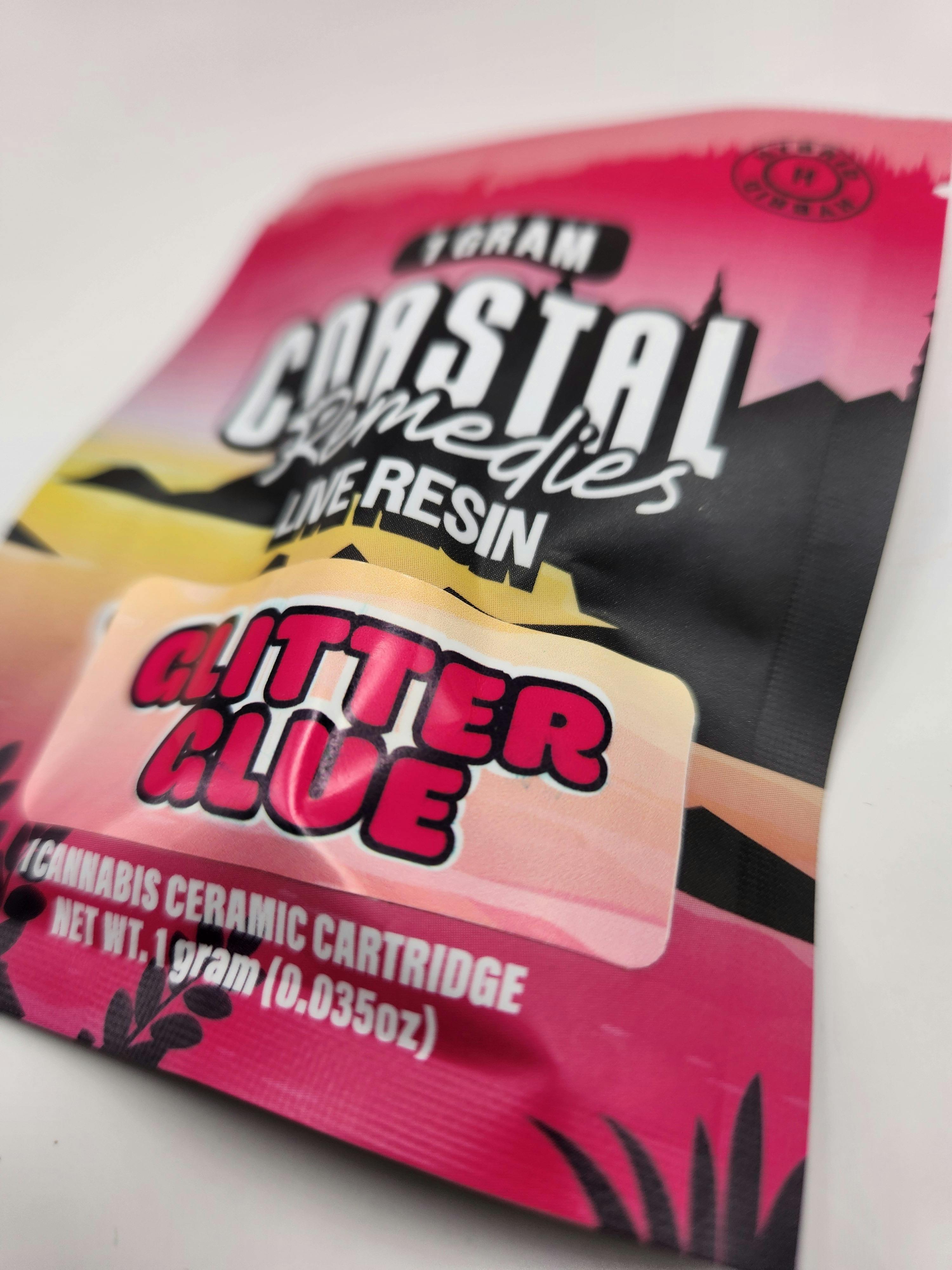 1g Live Resin Kart- Glitter Glue (Hybrid) (Coastal Remedies)