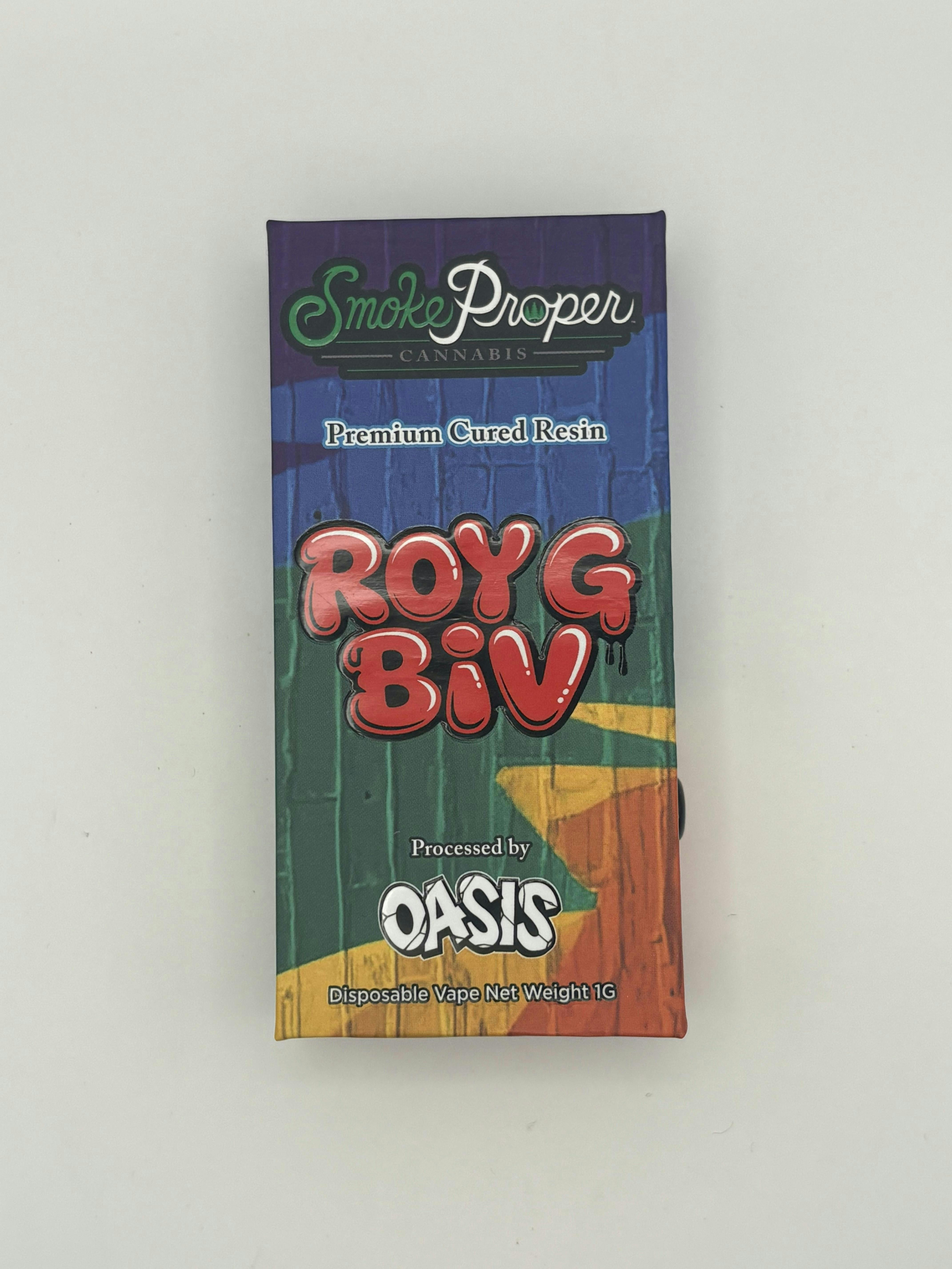 🆕 1g Cured Resin Dispo- ROY G BIV (Smoke Proper)