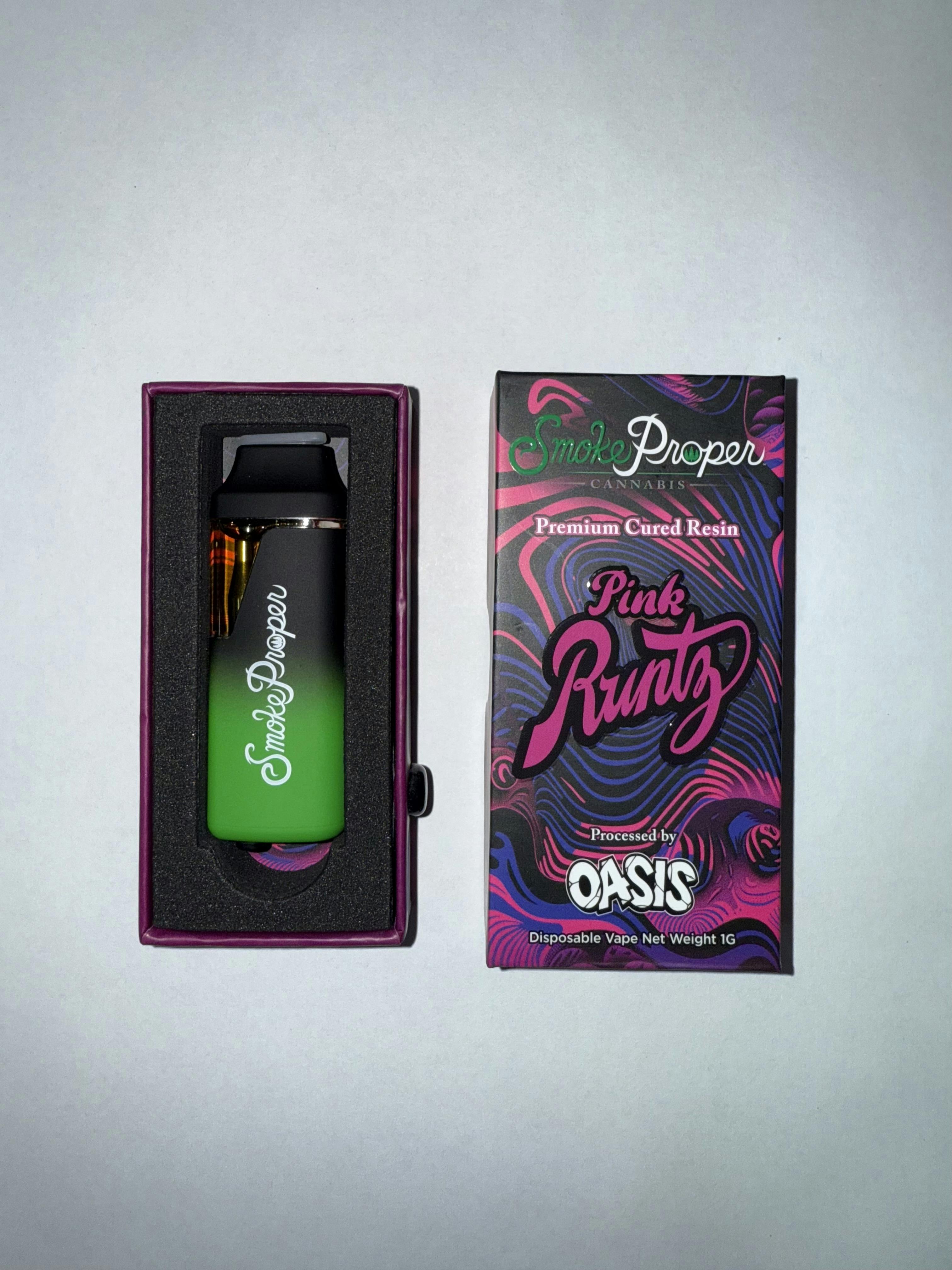 1g Cured Resin Dispo- Pink Runtz (Smoke Proper)
