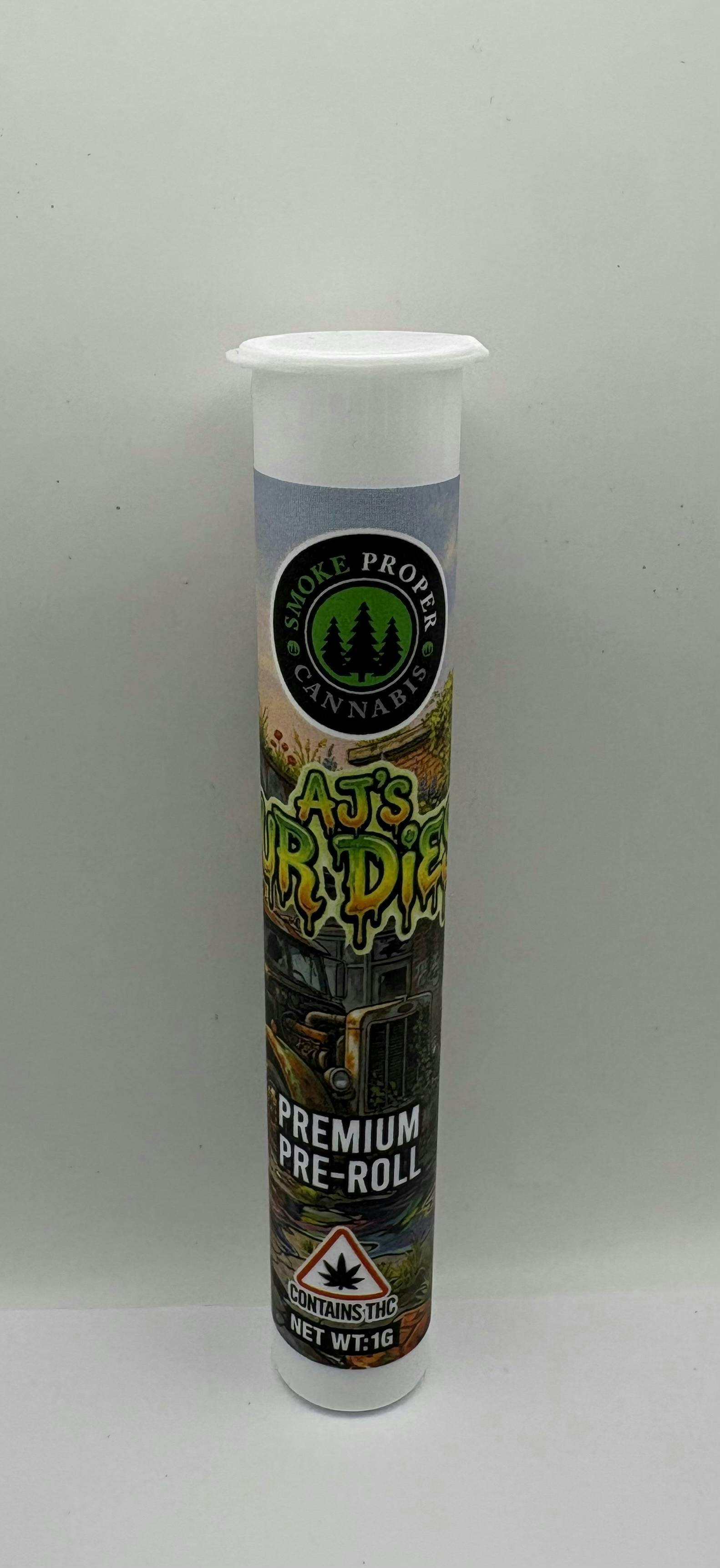 AJ's Sour Diesel | 1g Preroll | Sativa