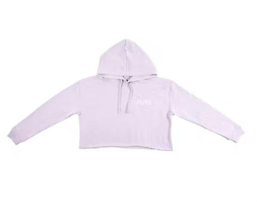 PUFF Cropped Hoodie White