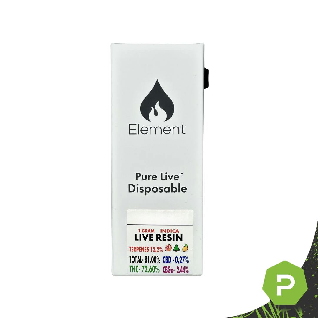 Element | 1g Live Resin Disposable | Citrus Slurricane #10
