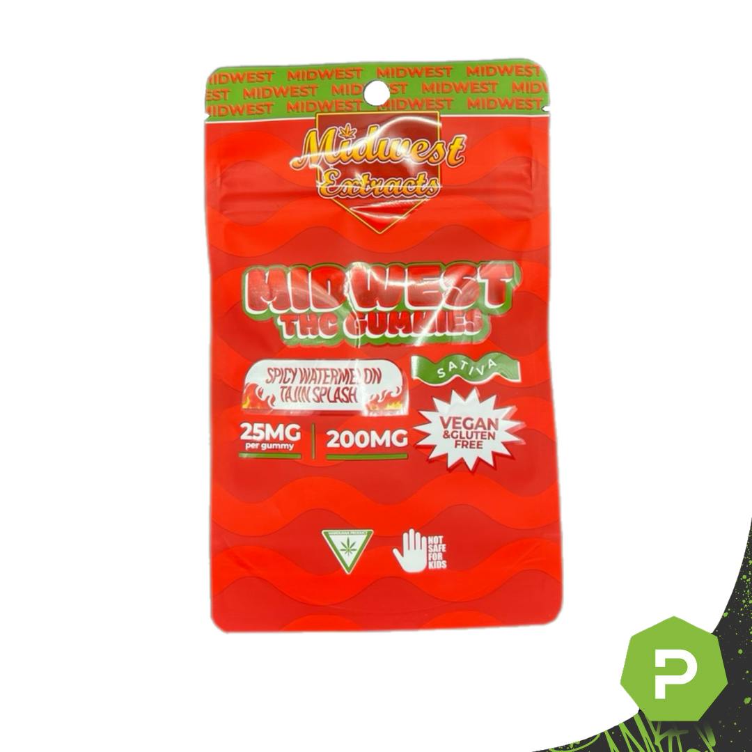 Spicy Watermelon Tajin Splash | Gummies | 8pk | 25mg/ea