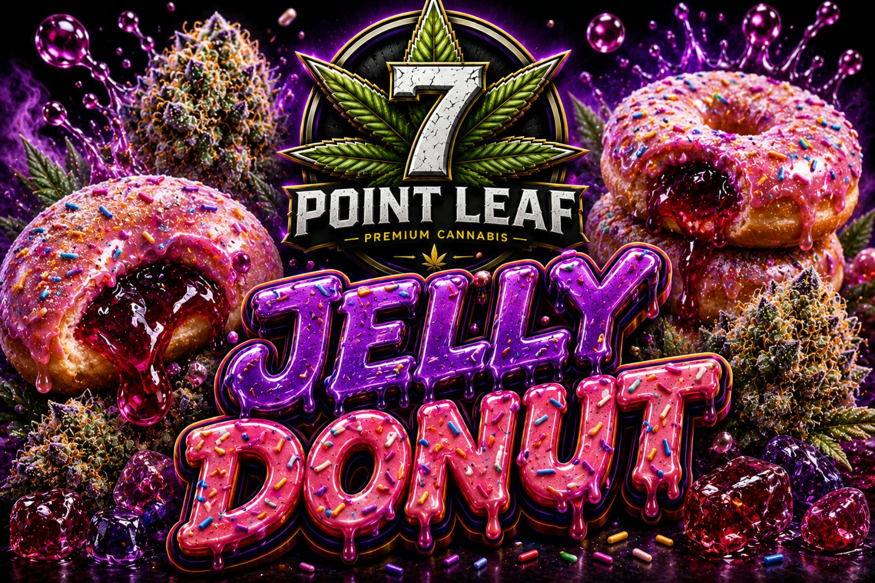 7 Point Leaf | Jelly Donut