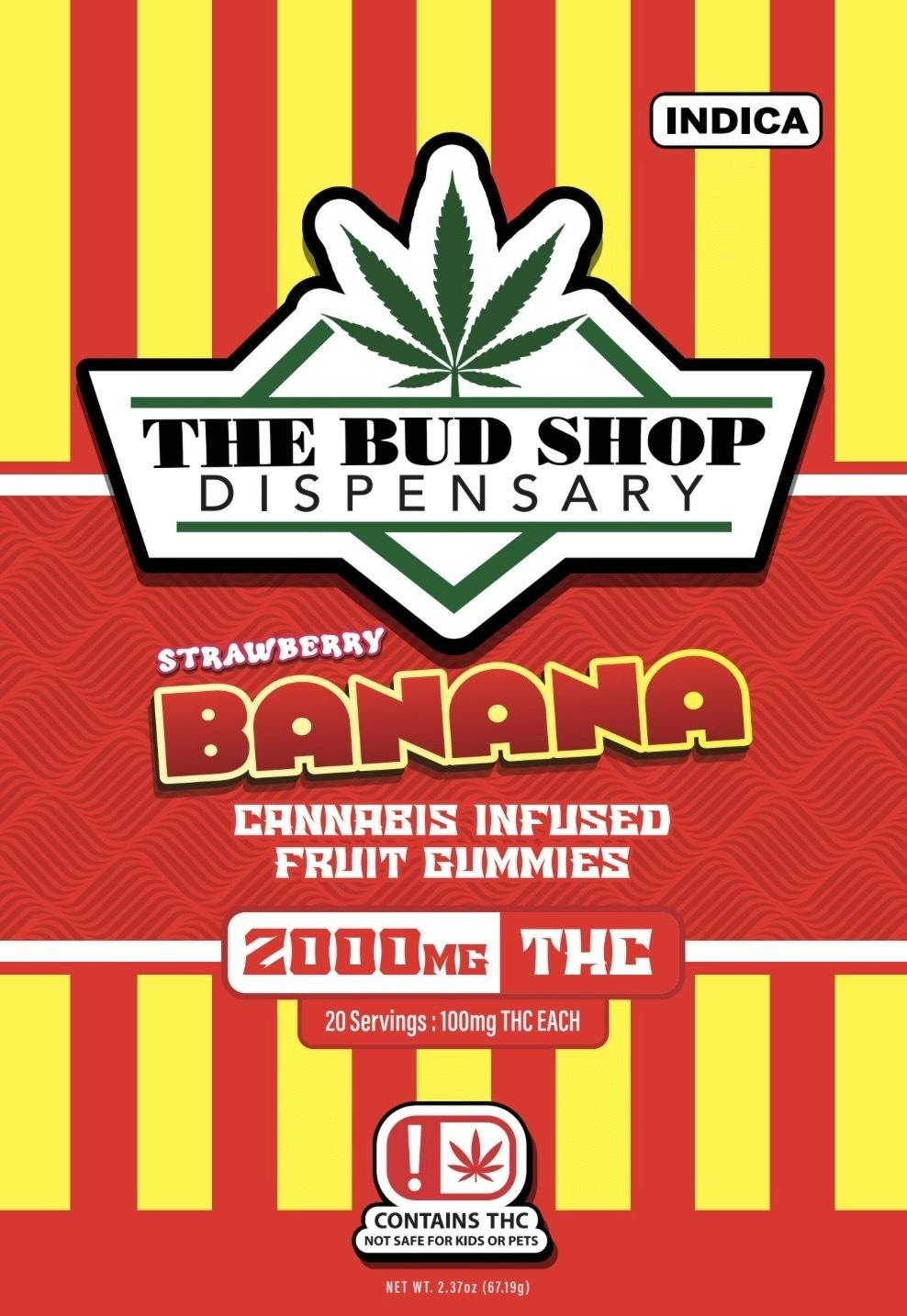 BUD SHOP Strawberry Banana - 2000mg