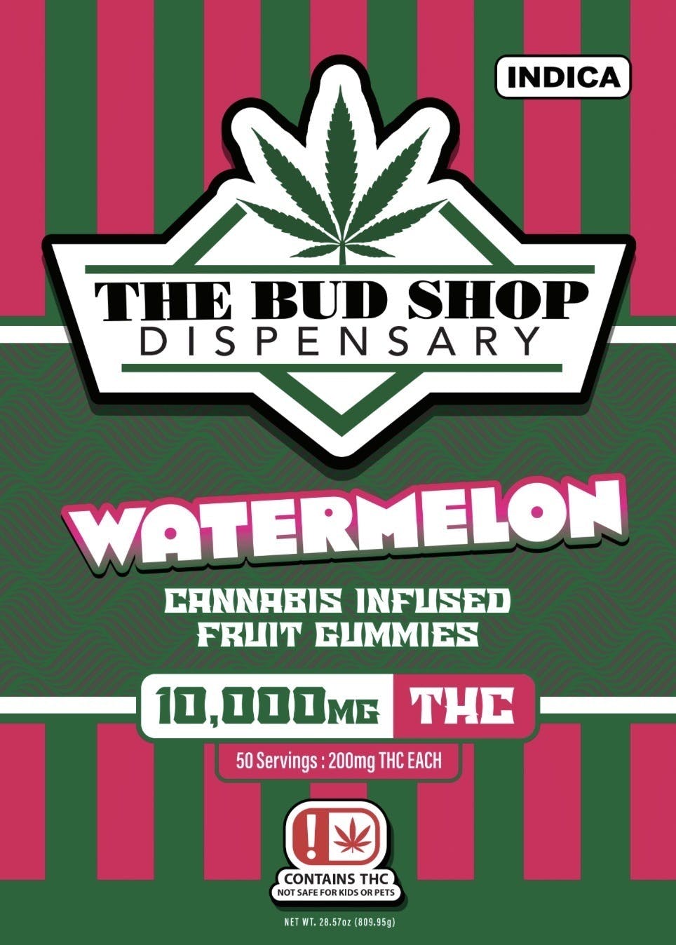 BUD SHOP WATERMELON GUMMY 10,000mg