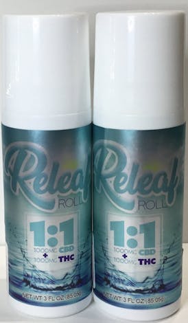 Lake and Bake - Releaf Roll On - 1000mg THC 1000mg CBD