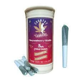 Country Cannabis - Boysenberry Waffle - Hybrid - 5 pack Mini J’s