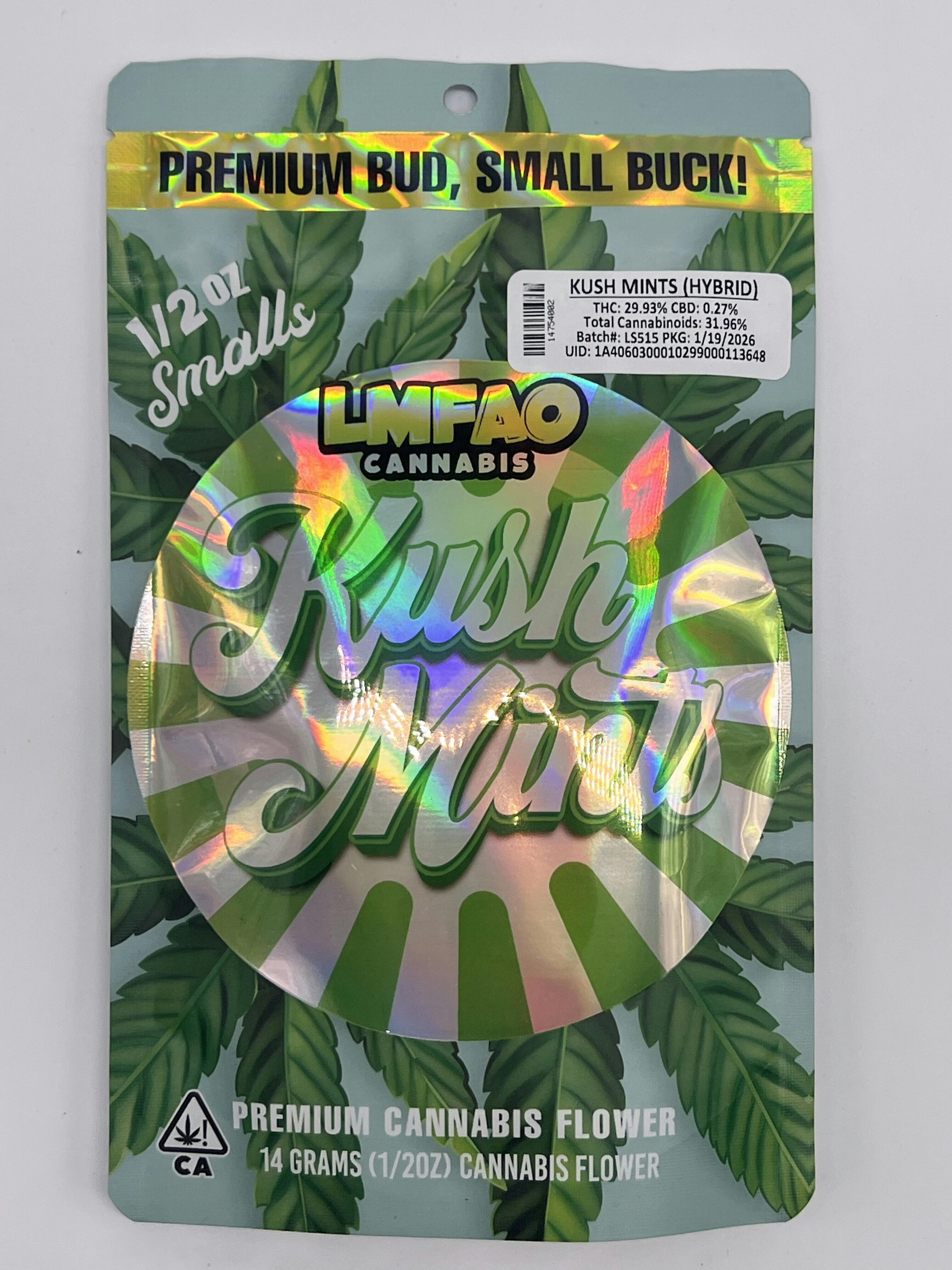 LMFAO- 14g Smalls- Kush Mints- Hybrid