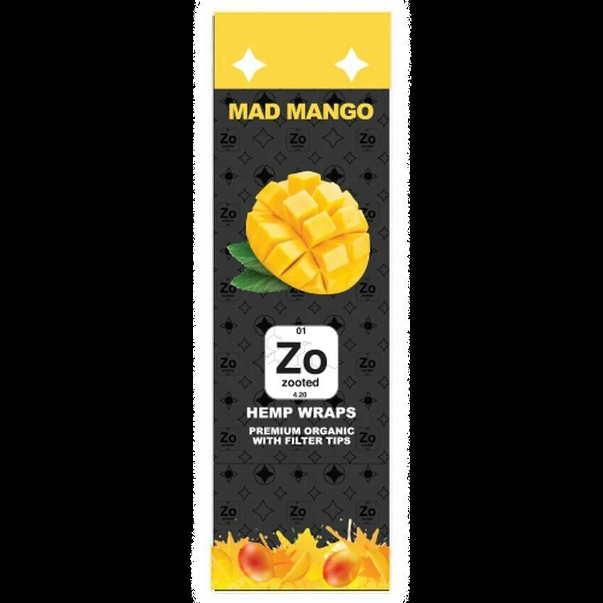 Zooted - Hemp Wraps - Mango 2pk at Shannon's Best Buds (Medical Cannabis)
