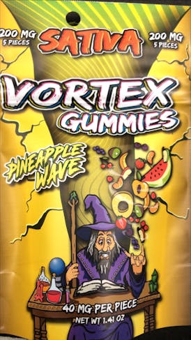 Vortex Gummies 5-pk - Pineapple Wave 200mg