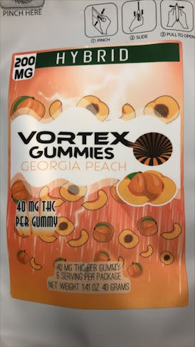 Vortex Gummies 5-pk - Georgia Peach 200mg