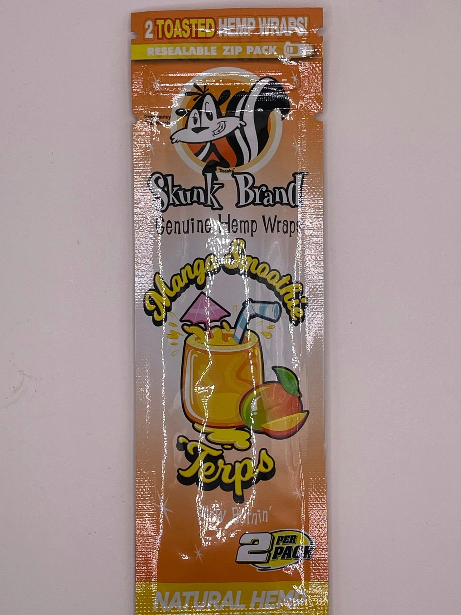 Skunk Brand Hemp Wraps - Mango Smoothie