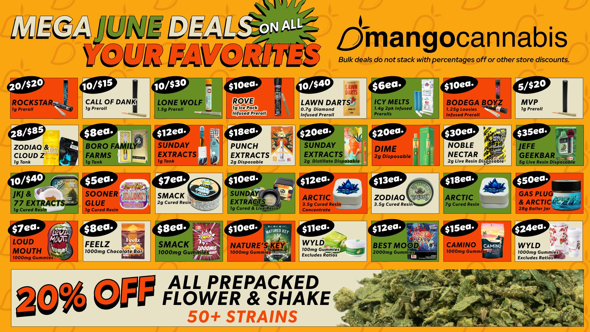 Unbeatable Deals for June! at Mango Cannabis - OKC NW Expy | Weedmaps