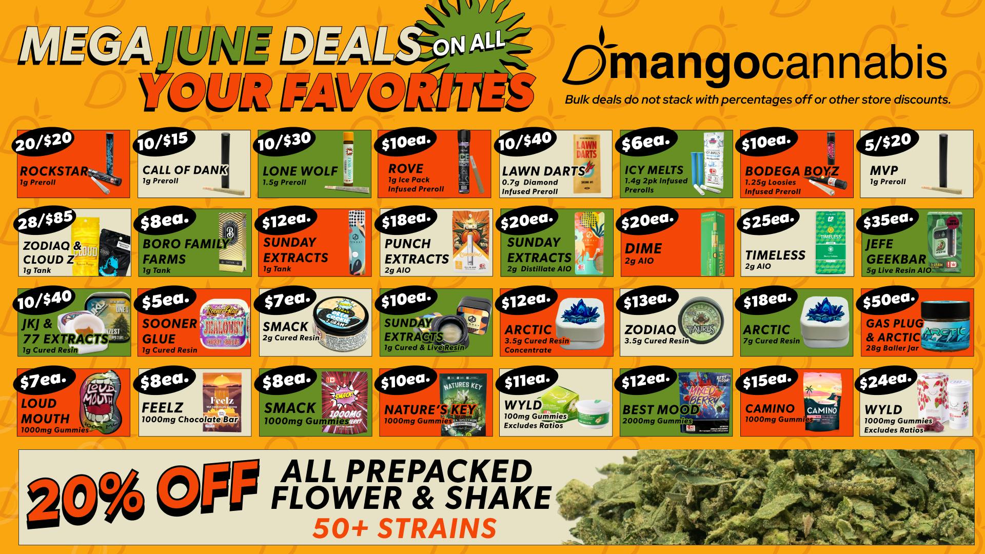 Unbeatable June Mega Deals! at Mango Cannabis - OKC NW Expy | Weedmaps