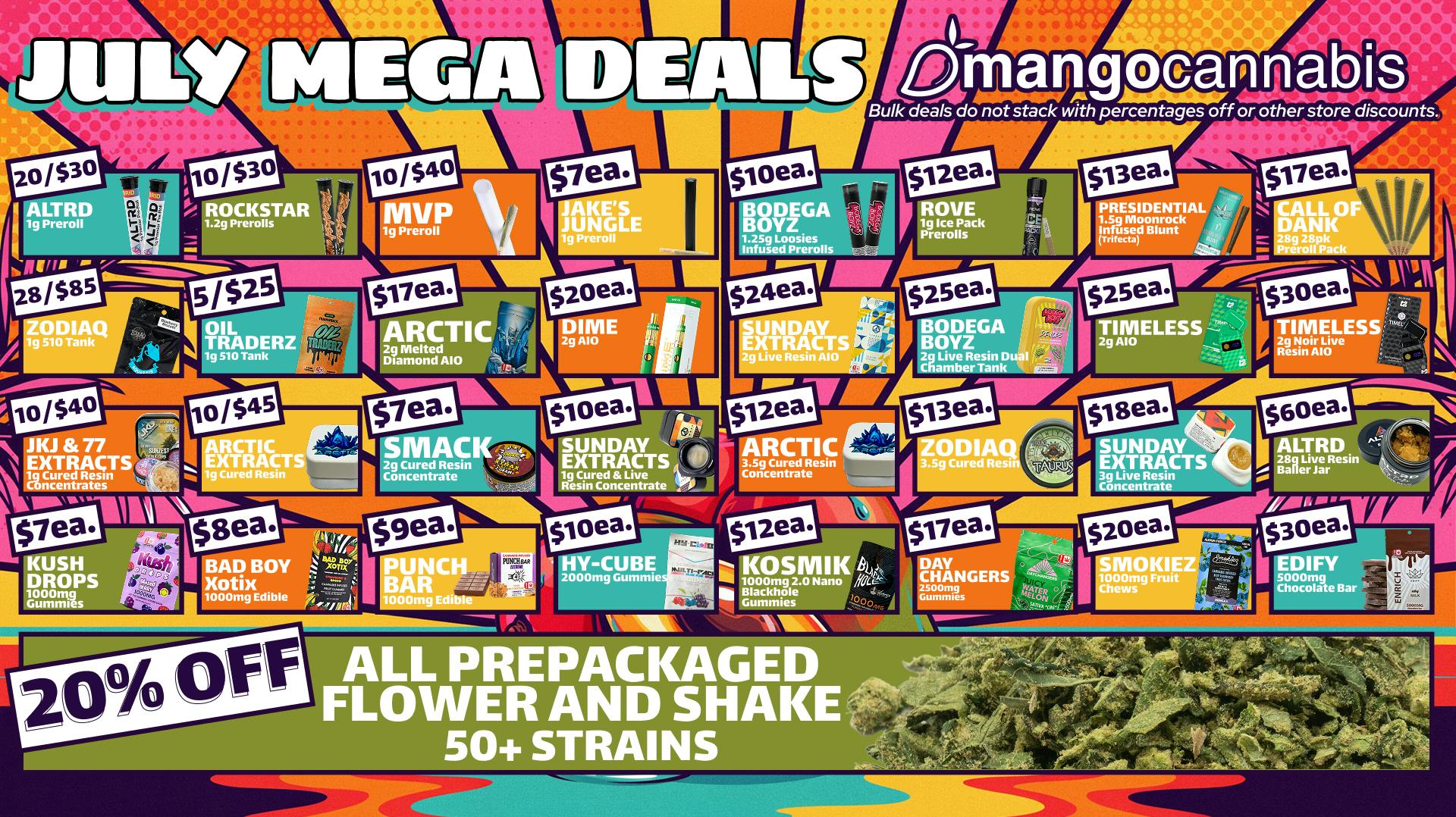 Unbeatable July Deals! at Mango Cannabis - OKC NW Expy | Weedmaps