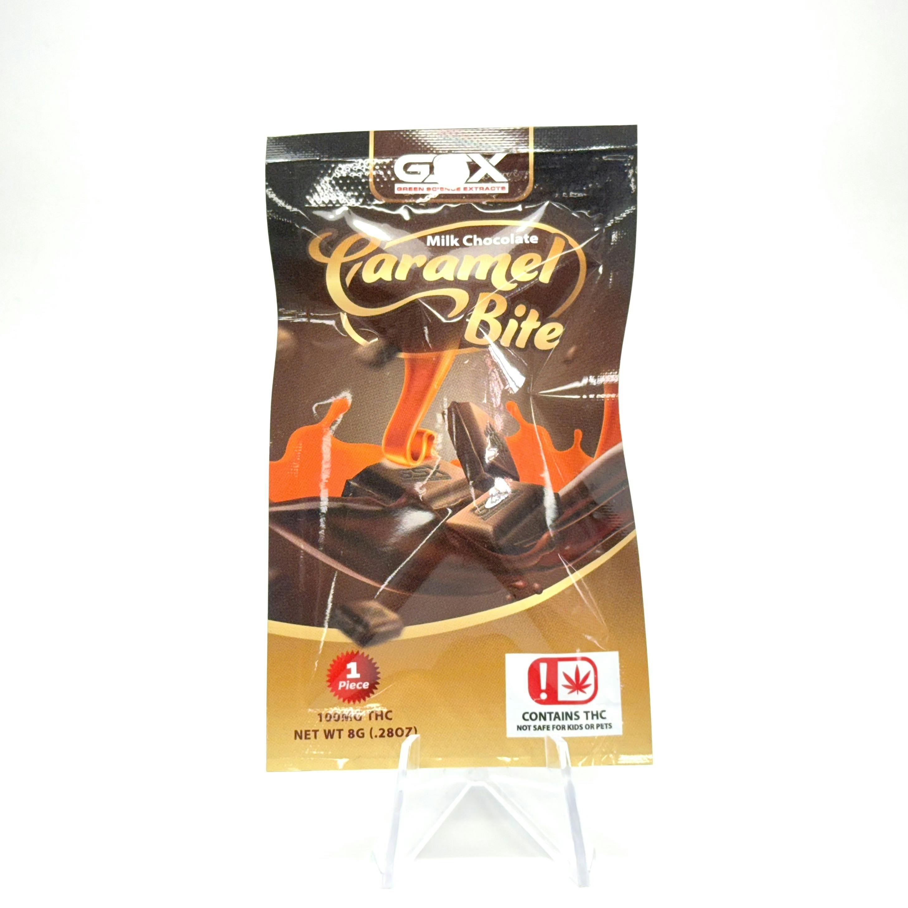Milk Chocolate Caramel Bite Single - Green Science Extracts