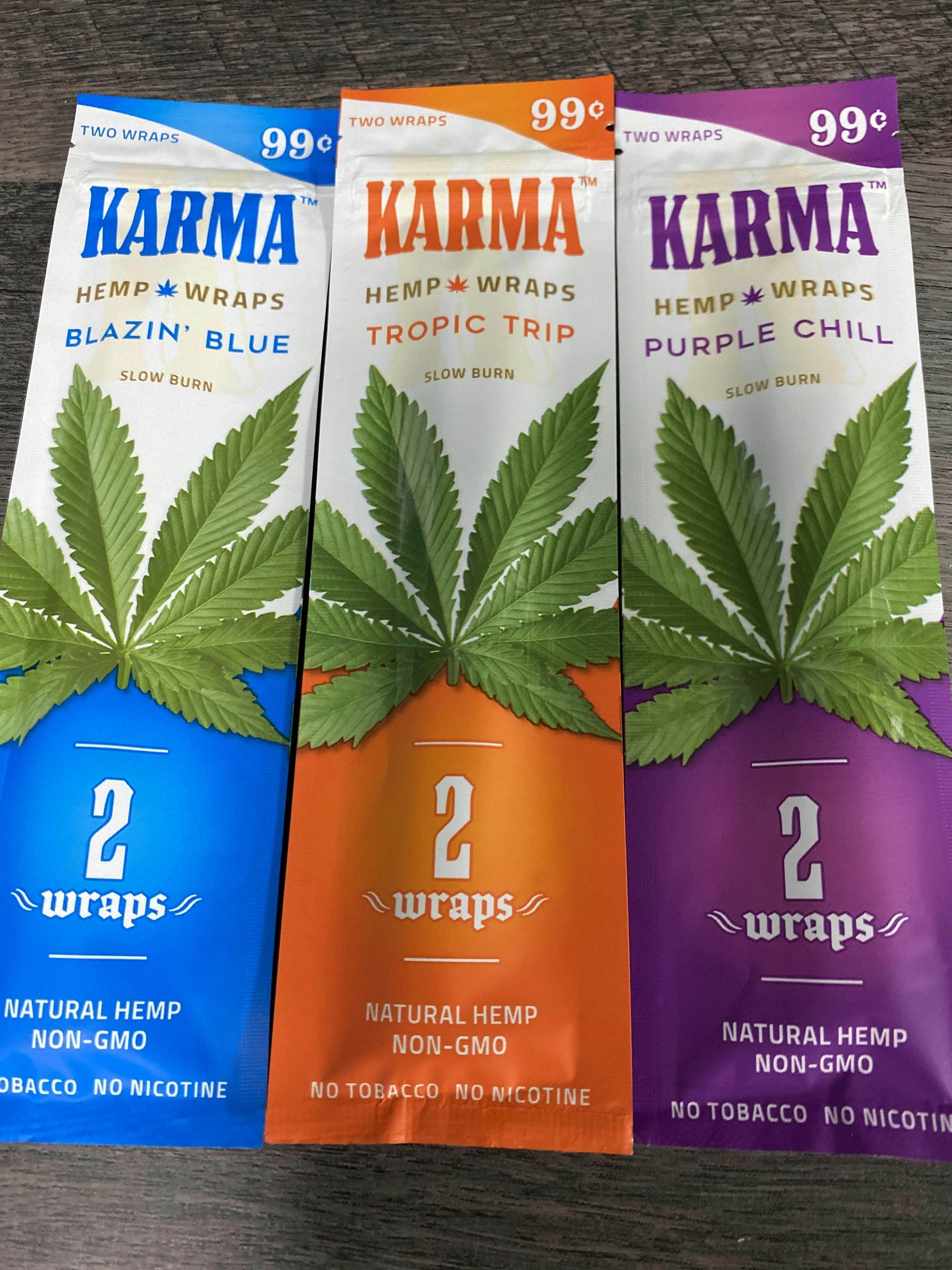 KARMA Hemp Blunt Wraps - Assorted Flavors at Vacationland Cannabis Company - Medical