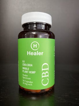 Healer Capsules “CBD” 20mg 6:1 CBD:CBDA 30 Pack by Healer Cannabis