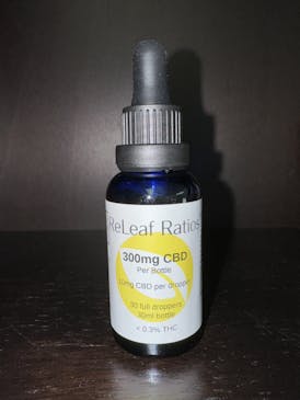 300mg Full Spectrum CBD Tincture by Releaf Ratios