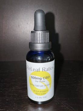 600mg Full Spectrum CBD Tincture by Releaf Ratios