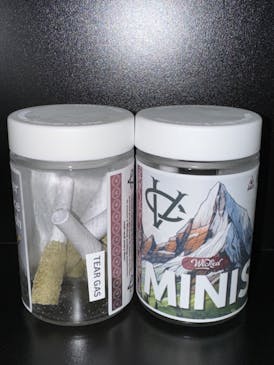 Tear Gas - 5 Pack Wicked Minis Sauce & Hash Infused Prerolls by Wicked Infused