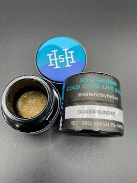 Guava Sundae - Selene Sun Grown Cold Cure Live Rosin 1g by Helios Hash