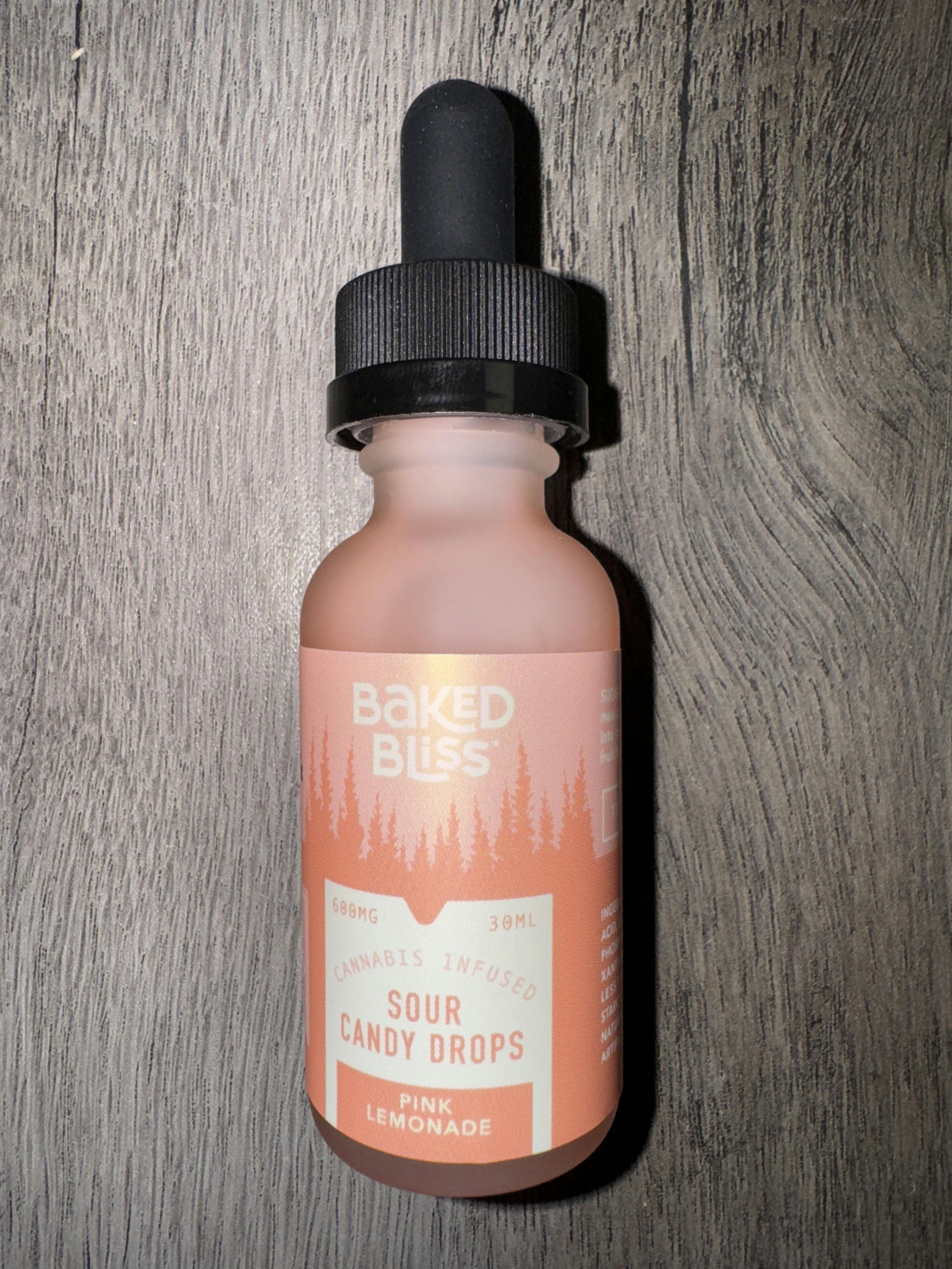600mg Pink Lemonade Sour Candy Drops by Baked Bliss