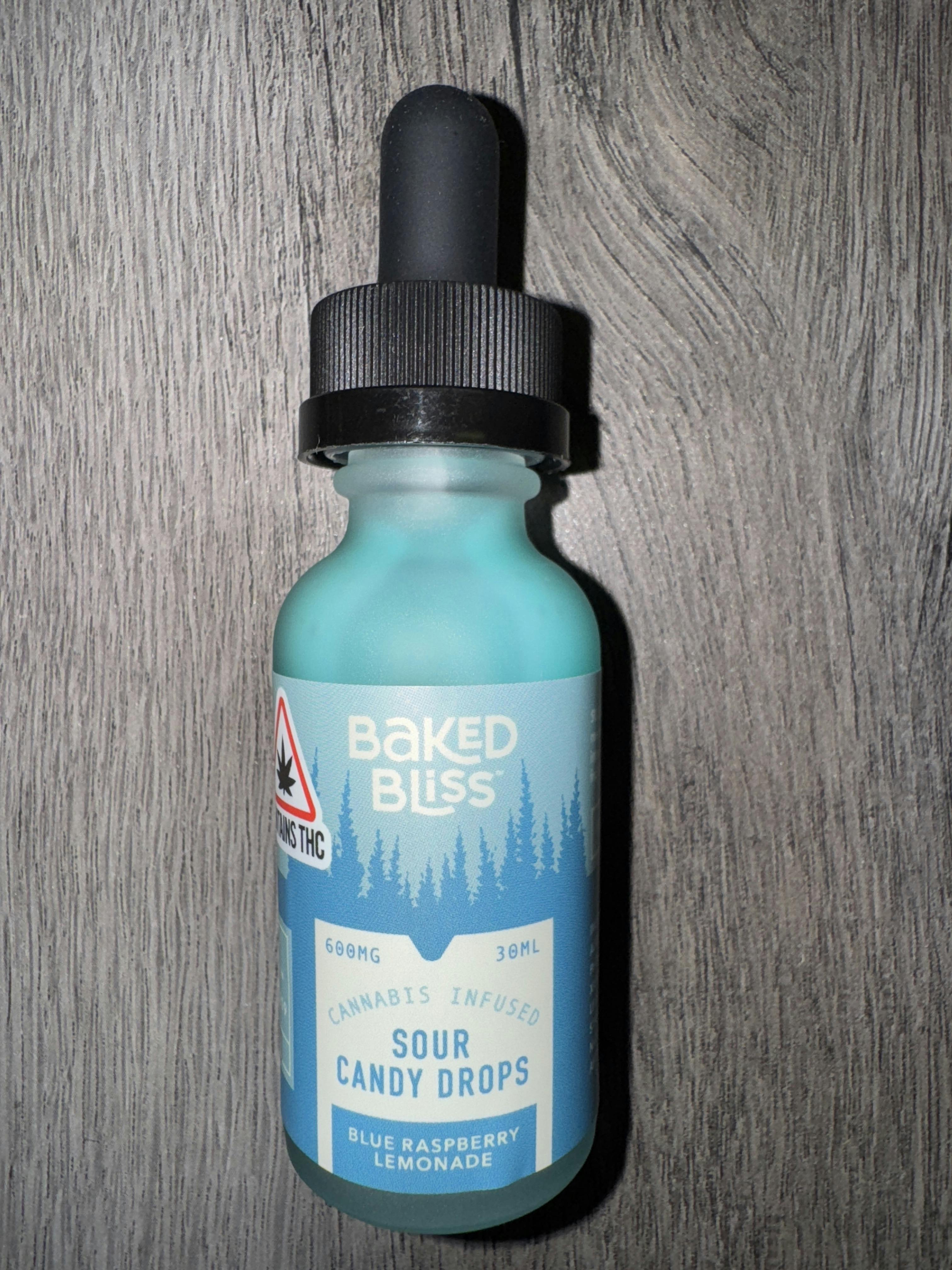 600mg Blue Razz Lemonade Sour Candy Drops by Baked Bliss