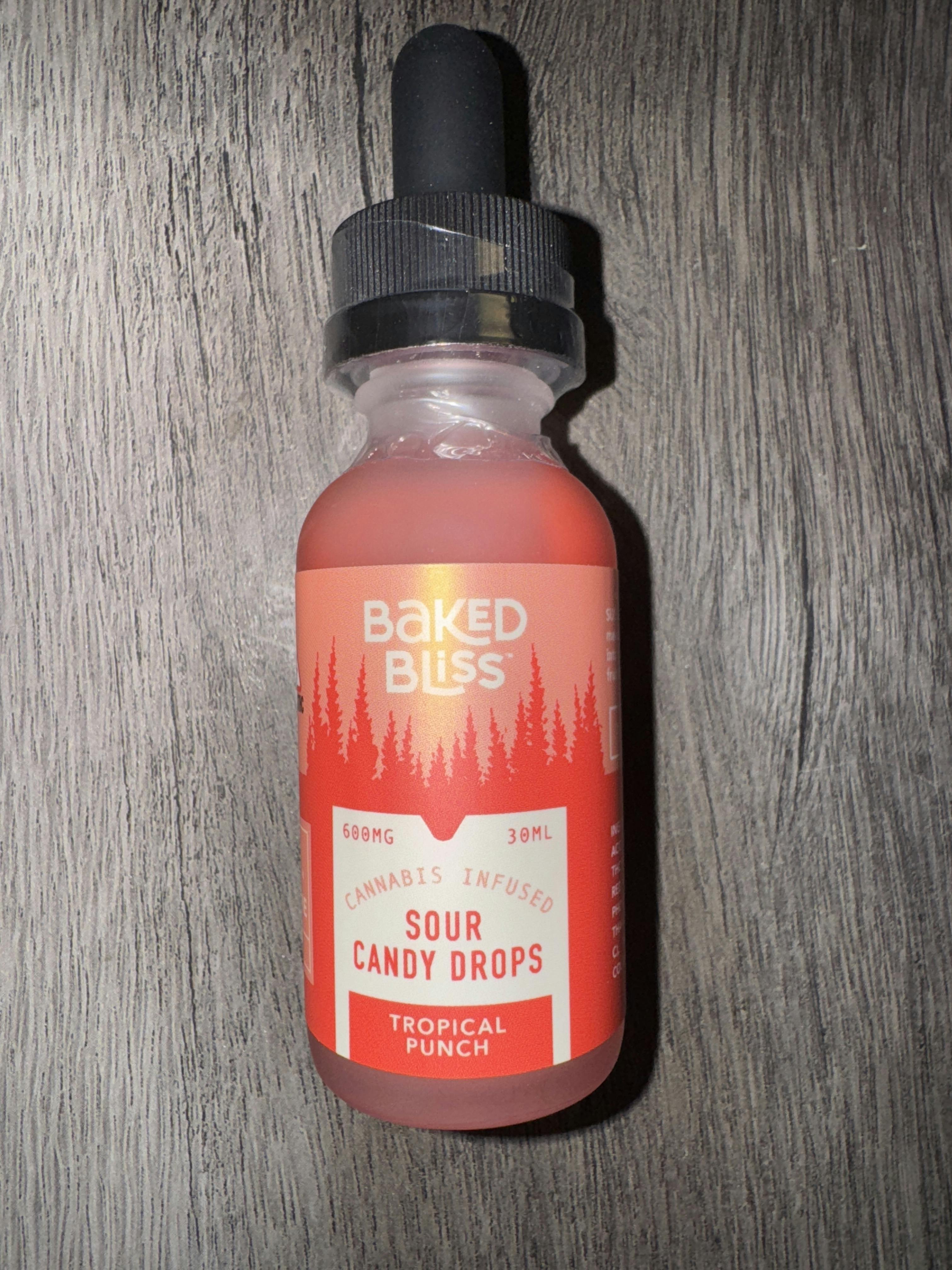 Baked Bliss 600mg Sour Candy Drops by Baked Bliss Edibles
