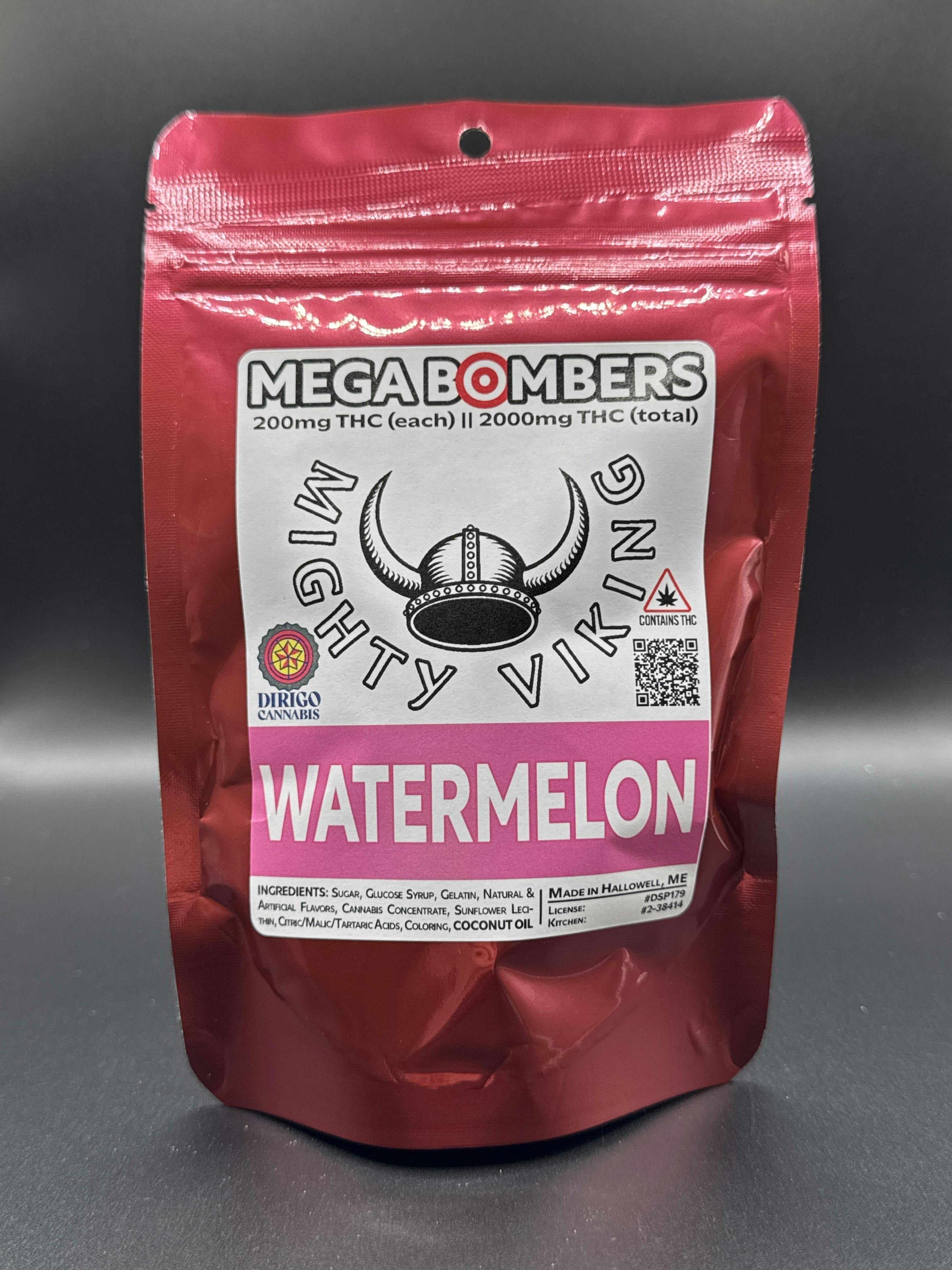 Watermelon - 2000mg Mega Bombers by Mighty Viking Gummies